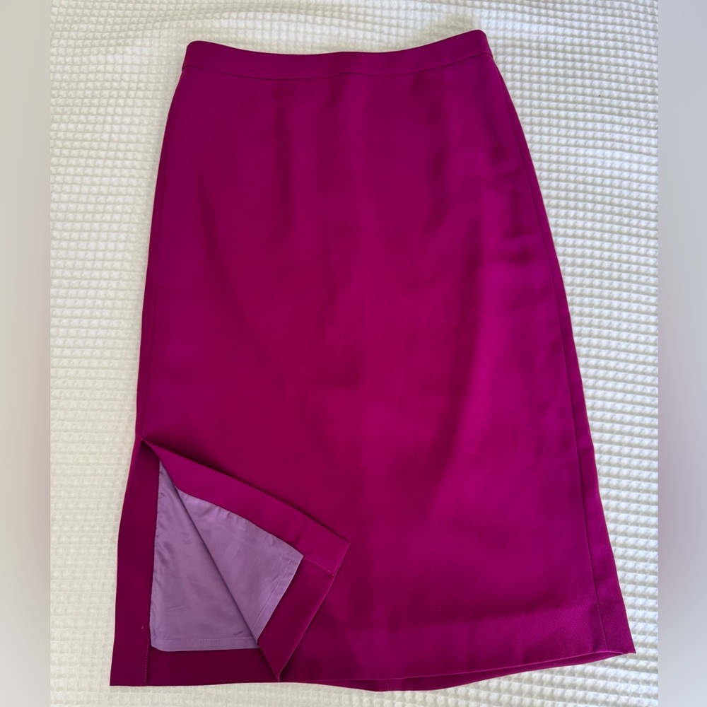 J. Crew midi pencil skirt with side slit